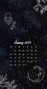 Black Background January 2019 Iphone Calendar Calendar Wallpaper Iphone Wallpaper January Wallpaper
