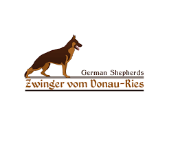 Simple elegant monoline german shepherd dog logo design. Logo Design Fur Zwinger Vom Donau Ries German Shepherds Von Borzoid Design 5228081