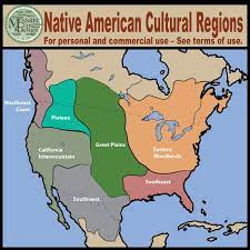 The Native American Cultural Regions Maps Set Contains 6 Individual High Resolution Graph Native American Facts Native American History Native American Regions
