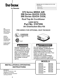 These guidelines come from experiences people. Duo Therm 579 Series Brisk Air Installation Operating Instructions Manual Pdf Download Manualslib