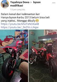 Modifikasi kawasaki klx 150bf untuk adventure, trail, enduro (bagian 1). Yamaha Byson Modif Trail Ala Kawasaki D Tracker Satupiston Com Blog Motor Indonesia