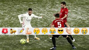 Eden hazard sits out real madrid training ahead of atalanta match football espana11:02. Osasuna 0 0 Real Madrid Eden Hazard Left Looking Cold Marca In English