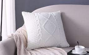 Cushions and cushion covers from australia's biggest store. White Knitted Cushion Cover Knit Pillow Cover Cable Knit Cushion Decorate Pillows Cotton Coussin Cojines Sofa Free Shipping Decorative Pillow Cotton Knitted Cushion Covercushion Cover Aliexpress