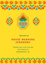 Welcome Your Friends And Family To Your New Abode With A Simply Ornate House War House Warming Invitations House Warming Ceremony Housewarming Invitation Cards