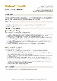 Junior Graphic Designer Resume Samples | Qwikresume