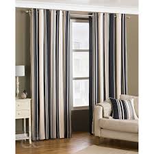 Striped Black And Cream Curtains Fully Lined Cream Grey Black Curtain Pair Black Grey Cream Amazon Co Uk Kitchen Home Black Curtains Black Eyelet Curtains Cream Drapes