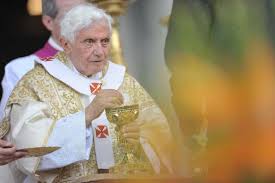 September 2011, im plenarsaal des klein bayern im vatican: Patris Corde Papst Emeritus Benedikt Xvi Wurdigt Josefsjahr Spricht Uber Familienbrauch