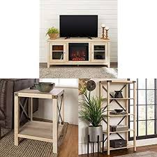 Shop Now For The Walker Edison Furniture Company Traditional Wood Fireplace Stand For Tv S With Small End Table And Bookcase Bookshelf Ibt Shop Check out our bookcase end table selection for the very best in unique or custom, handmade pieces from our furniture shops.