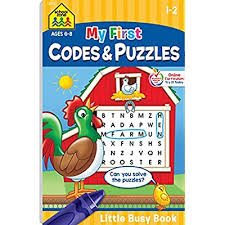 Free math worksheets , math games , online quizzes , video lessons and ebooks downloads for learning and teaching kindergarten, preschool,1st to 6th grade. Buy School Zone My First Codes Puzzles Workbook Ages 6 To 8 1st Grade 2nd Grade Activity Pad Crossword Puzzles Word Search Riddles And More School Zone Little Busy