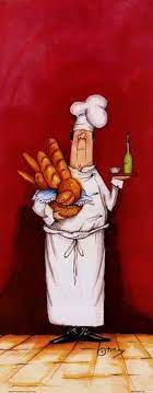 Chef With Bread And Oil By Tracy Flickinger Art Prints Art Chef Pictures