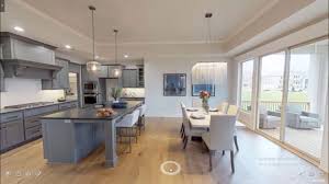 open floor plan kitchen living room and