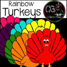 Download clker's colorful turkey clipart clip art and related images now. Rainbow Turkey Clipart By Cg Illustrations By Cg Illustrations Tpt