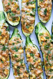 Bbq Chicken Pizza Stuffed Zucchini Boats Real Food By Dad Recipe Food Bbq Chicken Real Food Recipes