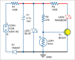 The circuit is also able to control leds that could be used to indicate the selected route. Little Nightlight Full Electronics Project With Pcb Component Layout