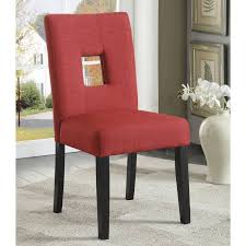 Coaster Andenne Upholstered Side Chair With Square Cutout In Seat Back In Red Set Of 2 Dining Chairs Buy Upholstered Dining Side Chair Upholstered Side Chair