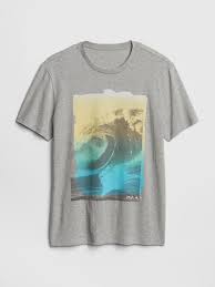 Erkek Erkek Grafik Sifir Yaka T Shirt 312324813 Gap Gap Banana Republic Pamuk