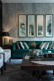 Samtsofa Grun Turkis Graue Wand Moderne Einrichtung Stein Wohnzimmer Einrichten Samt Sofa Wohnzimmer Dekoration Ideen