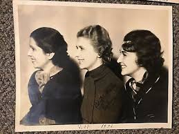The Embassy Trio Eve Connie Hannah Female Singers 1930s Radio Show Signed  Photo