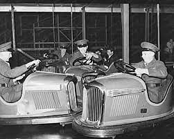 Bumper Car Marines Riding Dodgem Cars 8x10 Reprint Of Old Photo Old Photos Car Vintage Cars