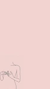 Line Arts Wallpaper Minimalist Wallpaper Pastel Pink Aesthetic Aesthetic Pastel Wallpaper