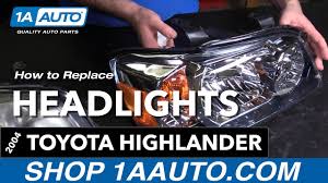 Sylvania 9003xv.bp2 (also fits h4) xtravision halogen headlight bulb, (contains 2 bulbs) 4.6 out of 5 stars 2,436. How To Replace Headlights 04 05 Toyota Highlander Youtube