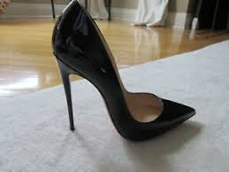 Details About Christian Louboutin So Kate 120 Mm Patent Leather Black Pumps Heels Size 38 5