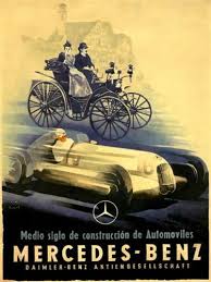 1936 Half A Century Mercedes Benz Automobile Germany Car Vintage Poster Repro Ebay Vintage Posters Vintage Advertising Art Racing Posters