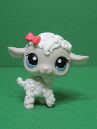 376 mouton v1 white grey lamb sheep blue eye lps littlest pet shop figurine littlest pet shop pet shop little pet shop toys