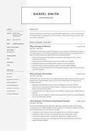 Skills incorporated into an office manager's sample resume include providing streamlined operational guidance and administrative support to a creative consultancy of 40 staff, and developing, implementing, and managing security procedures. Office Manager Resume Guide 12 Samples Pdf 2020