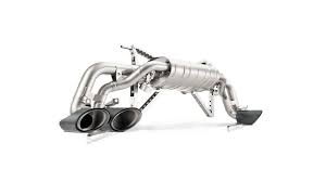 Dresser muffler bodies with end cap measures 20″ l (29″ overall length with subheader pipe installed) and are 4 1/2″ w x 3 1/2″ t at polygonal exit that tapers to 3 1/2″round inlet end. Akrapovic Exhaust Lamborghini Huracan Lp 610 4