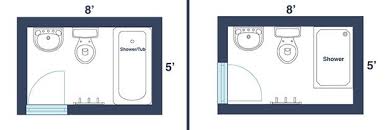 Design picture with standard 60 inch showertub size back 8x8 bath design. 20 5x8 Bathroom Layout Magzhouse
