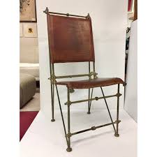 1980s Vintage Ilana Goor Leather Iron Chair Chairish Chair Side Chairs Iron Chair