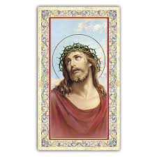 Choose your favorite jesus greeting cards from thousands of available designs. Holy Card Jesus Crowned With Thorns Prayer Ita 10x5 Cm Online Sales On Holyart Com