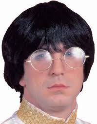 Short Black Beatles Mop Wig Halloween Costume Accessories Mens Costumes Beatles Halloween Costumes