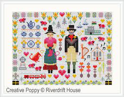 Go cross stitch crazy with our huge selection of free cross stitch patterns! Riverdrift House Welsh Folkies Cross Stitch Pattern