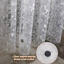 Shower Liner With Magnets Shower Curtain With Magnets Shower Curtain Liner Shower Liner Shower Curtain Plastic Shower Curtains For Bathroom Bathroom Curtains Sh