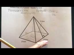 The number of lateral faces depends on the number of sides of the base. How To Find The Surface Area Of A Square Pyramid Youtube
