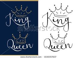 Black Background King Crown Logo Black And White 