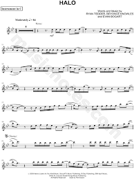Beyonce Halo C Instrument Sheet Music Flute Violin Oboe Or Recorder In Bb Major Download Print Sheet Music Sheet Music Book Violin Music
