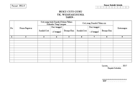 Check spelling or type a new query. Contoh Buku Cuti Guru Format