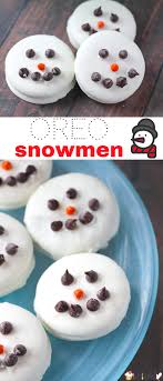Simply Adorable Oreo Snowmen An Easy And Fun Kids Dessert Recipe Perfect For Winter And Holiday Parties Or A F Fun Kids Desserts Kid Desserts Holiday Desserts