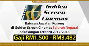 Jawatan kosong 2021 di jabatan kerja raya (jkr) | permohonan adalah dipelawa daripada warganegara malaysia yang berkelayakan dan berumur ti. Terbaru Ratusan Kekosongan Golden Screen Cinema Seluruh Negara 2017 2018 Mobile