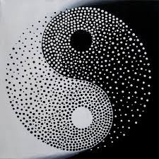 Yin Yang Original Modern Painting On Canvas Acrylic Abstract Yin Yang Decor Yin Yang Art Black And White Yin Yang Yin Yang Silhouette Tatuajes Yin Yang Cuadros Modernos Mini Arte