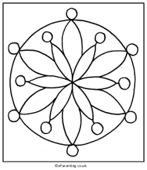 To make a rangoli, chalk is used to create an outline. Rangoli Colouring Pictures Rangoli Patterns Coloring Pictures Rangoli Designs