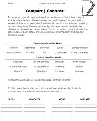 Parents nationwide trust ixl to help their kids reach their academic potential. Transition Words For Comparing And Contrasting Worksheets 99worksheets