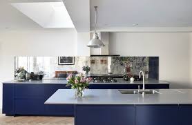 The blue kitchen splashback is our own, steve's favourites choices. Will A Glass Splashback Suit My Kitchen Houzz Uk