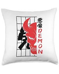 Check out our demon aesthetic selection for the very best in unique or custom, handmade pieces did you scroll all this way to get facts about demon aesthetic? Find Deals On Japanese Demon Aesthetic Gifts Yakuza Clothing Japanese Demon Oni Masks Art Face Skull Devil Harajuku Throw Pillow 18x18 Multicolor