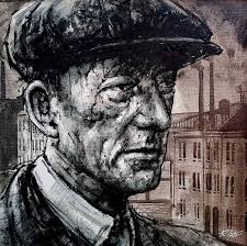The Factory Worker By Ryan Mutter Industrial Art Charcoal Portraits Oil Painting Landscape