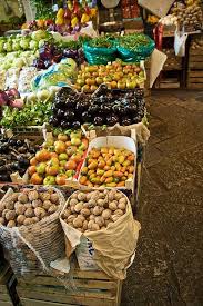 Fruit And Vegetable Stall At The Vucceria Palermo Sicily Sicily Sicily Italy Palermo