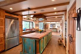 75 Beautiful Southwestern Kitchen With Turquoise Cabinets Pictures Ideas November 2020 Houzz